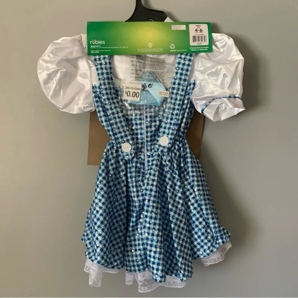 NWT. RUBIES The Wizard of Oz Dorothy Costume